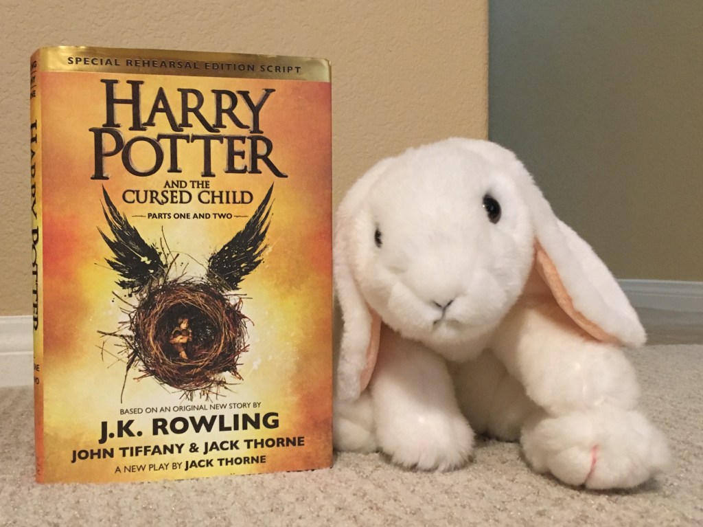 Marshmallow reviews Harry Potter and the Cursed Child, by J.K. Rowling. 