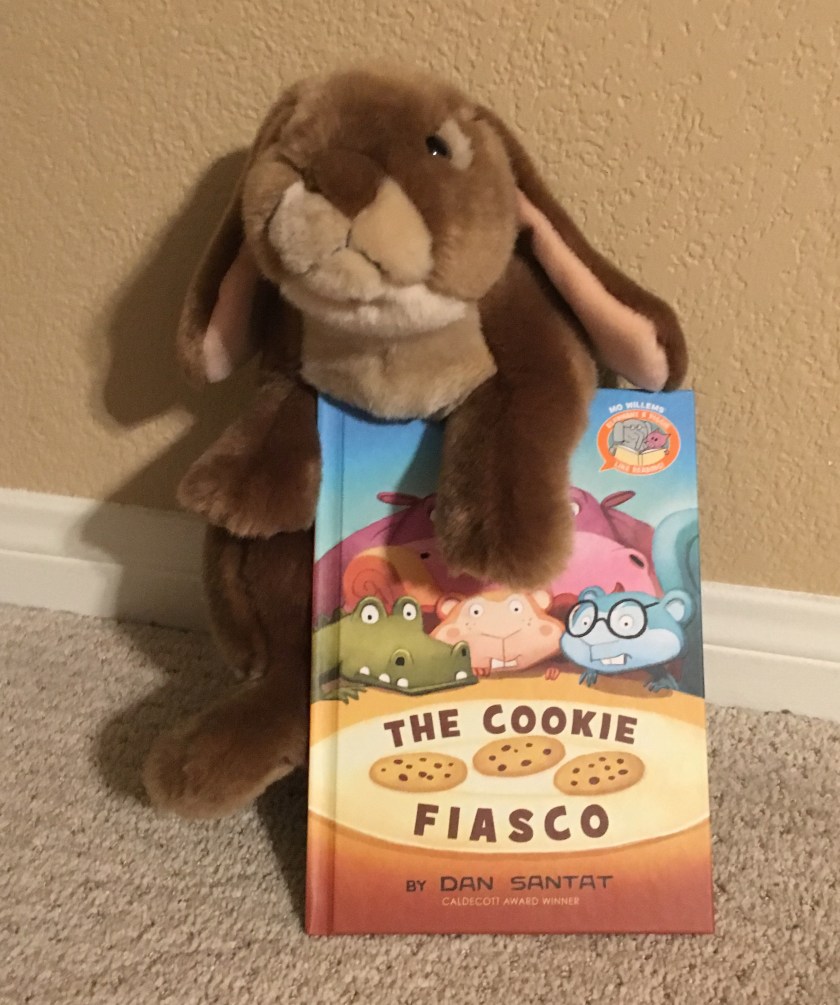 Caramel really enjoyed reading The Cookie Fiasco by Dan Santat and is looking forward to reading other Elephant and Pigggie Like Reading books. 