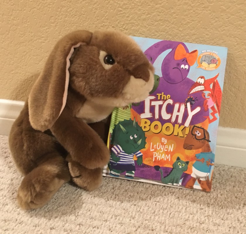 Caramel enjoyed reading The Itchy Book by LeUyen Pham. 