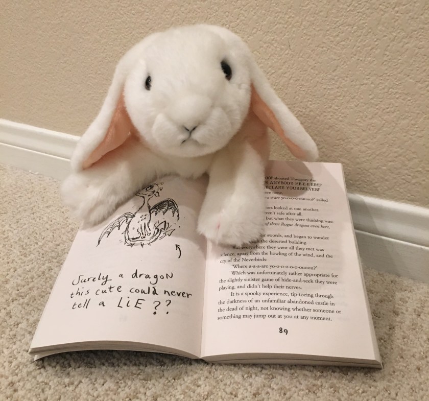 Marshmallow's favorite page of How To Steal A Dragon's Sword. 