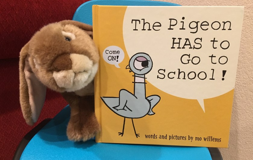 Caramel reviews The Pigeon HAS to Go to School! by Mo Willems.