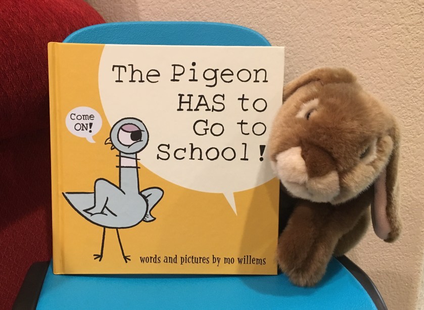 Caramel wants to tell all pigeons that there is nothing to worry about and that school is really a lot of fun.