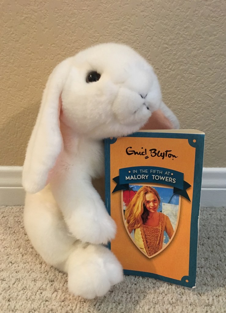 Marshmallow enjoyed reading In the Fifth at Malory Towers by Enid Blyton.