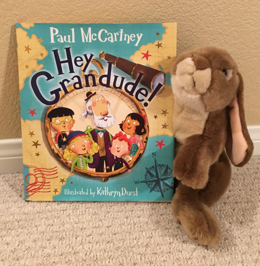 Caramel reviews Hey Grandude! written by Paul McCartney and illustrated by Kathryn Durst.