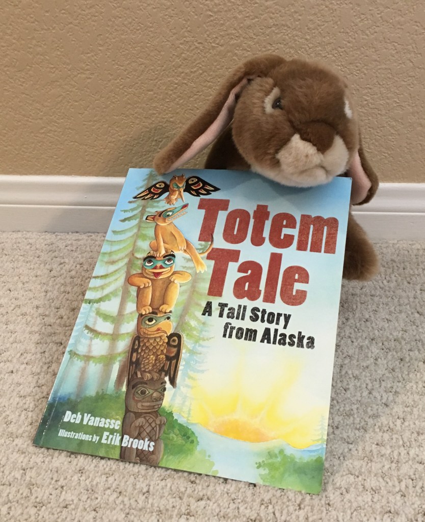 Caramel reviews Totem Tale: A Tall Story from Alaska written by Deb Vanasse and illustrated by Erik Brooks.