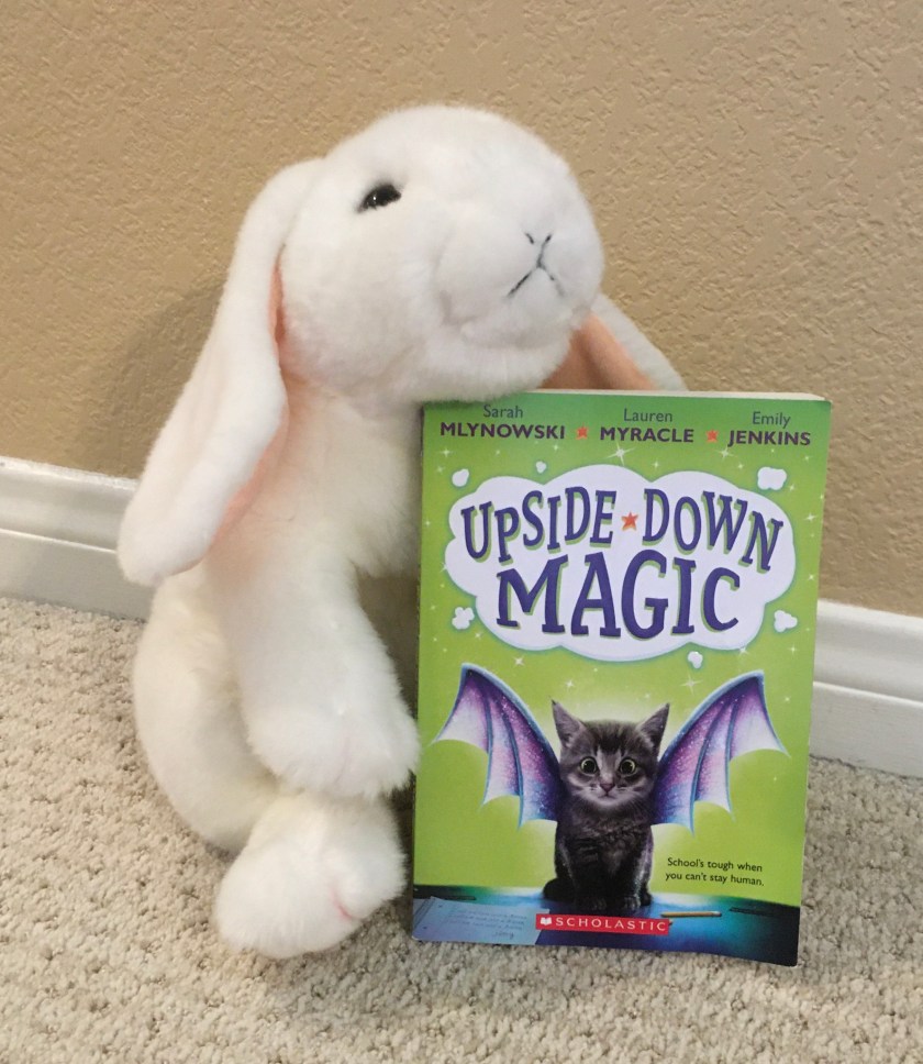 Marshmallow reviews Upside-Down Magic by Sarah Mlynowski, Lauren Myracle, and Emily Jenkins.