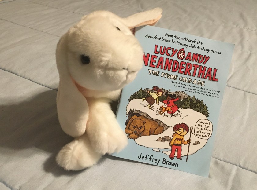 Marshmallow reviews Lucy and Andy Neanderthal: Stone Cold Age by Jeffrey Brown.