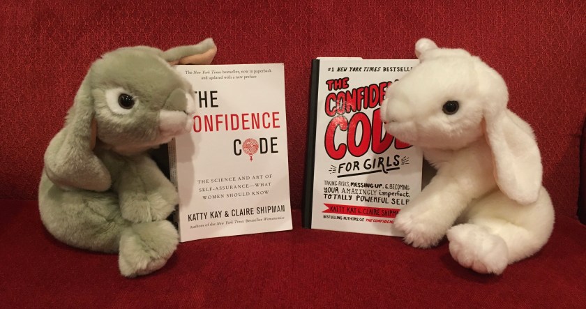 Both Marshmallow and Sprinkles enjoyed reading their respective books on the Confidence Code, written by Katty Kay and Claire Shipman, and learned a lot. 