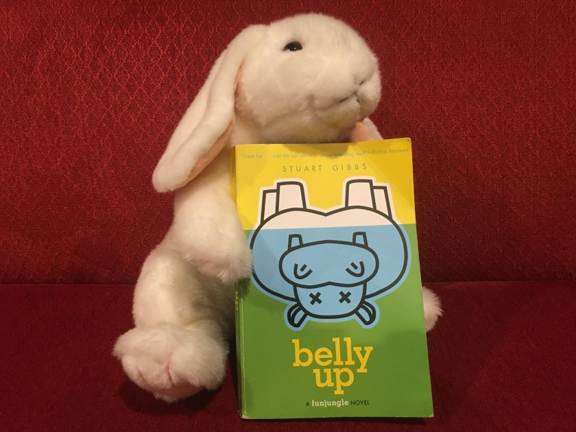 Marshmallow thinks that Belly Up by Stuart Gibbs is one of the best mystery books that she has ever read. 