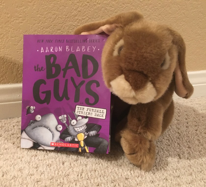 Caramel reviews The Bad Guys in The Furball Strikes Back by Aaron Blabey (Bad Guys #3).
