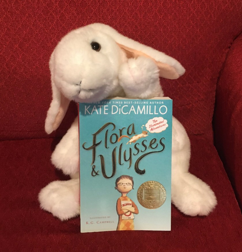Marshmallow rates Flora and Ulysses by Kate DiCamillo 100%.