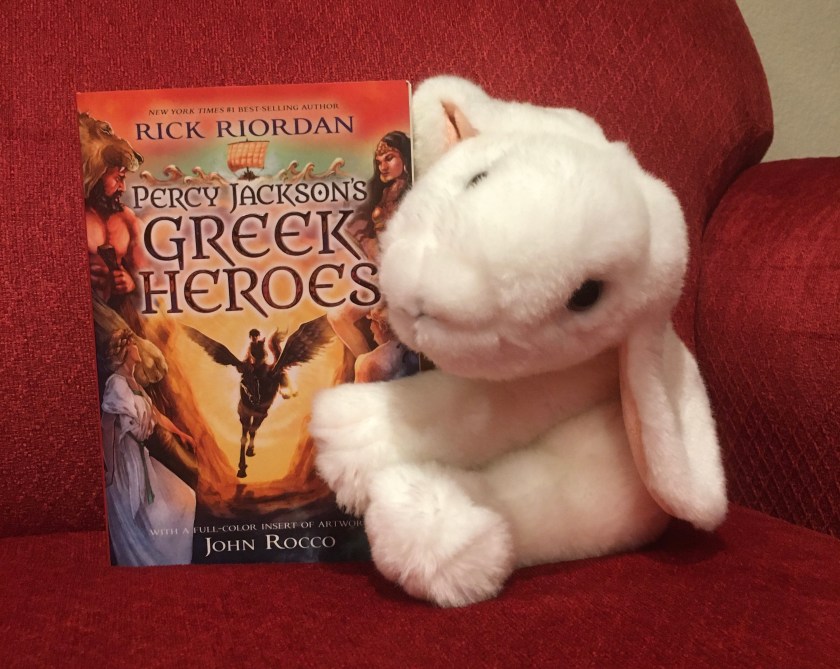 Marshmallow reviews Percy Jackson’s Greek Heroes by Rick Riordan.