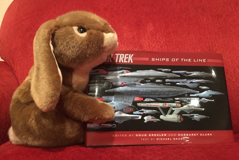 It is clear that Caramel is not done with Star Trek: Ships of the Line, by Doug Drexler, Margaret Clark, and Michael Okuda. He expects that he will read and reread it many more times in the coming weeks and months. 