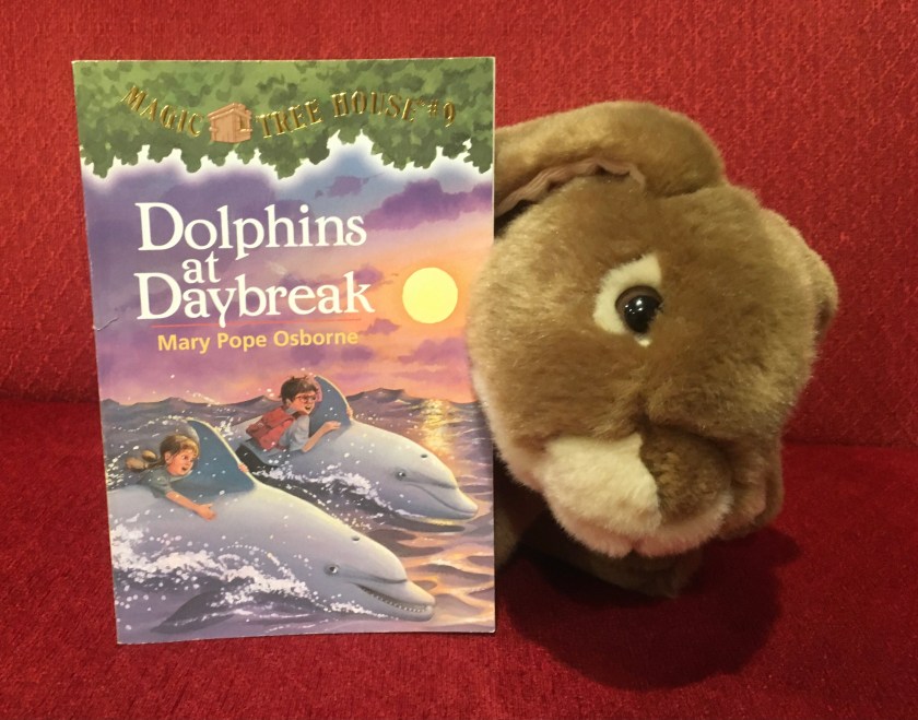 Caramel enjoyed reading Dolphins at Daybreak (Magic Tree House #9) by Mary Pope Osborne and recommends it to all little bunnies who enjoyed reading about Jack and Annie's earlier adventures.