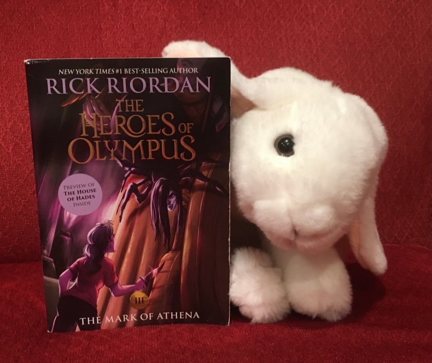 Marshmallow reviews The Mark of Athena (Book 3 of the Heroes of Olympus Series) by Rick Riordan.