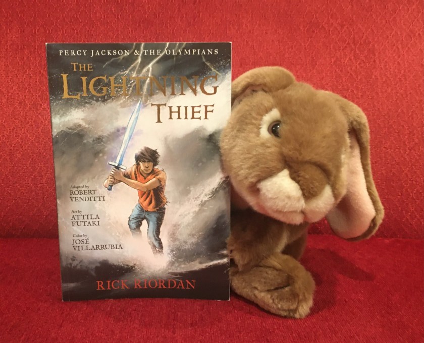 Caramel reviews The Lightning Thief: The Graphic Novel, written by Rick Riordan, and adapted by Robert Venditti, with Attila Futaki, Jose Villarrubia, Orpheus Collar, and Chris Dickey.