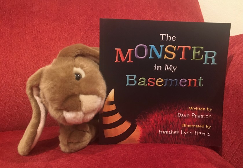 Caramel reviews The Monster in My Basement, written by Dave Preston and illustrated by Heather Lynn Harris.