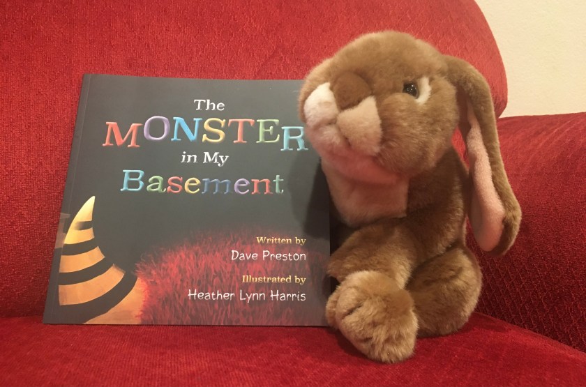 Caramel has really enjoyed reading The Monster in My Basement, written by Dave Preston and illustrated by Heather Lynn Harris, and would recommend it to all other little bunnies.