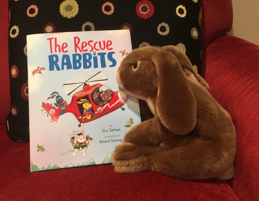 Caramel has enjoyed reading The Rescue Rabbits written by Eric Seltzer and illustrated by Roland Garrigue.