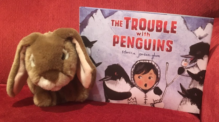 Caramel really enjoyed reading The Trouble with Penguins, written and illustrated by Rebecca Jordan-Glum, and thinks all other little bunnies who love penguins and marshmallows will enjoy it, too. 