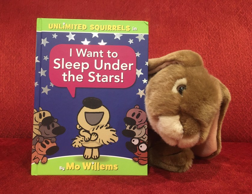 Caramel really enjoyed reading I Want to Sleep Under the Stars! by Mo Willems and is keen to read more about the Unlimited Squirrels!