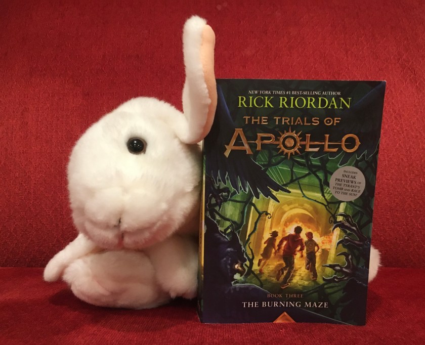 Marshmallow reviews The Burning Maze (Book 3 of the Trials of Apollo Series) by Rick Riordan.