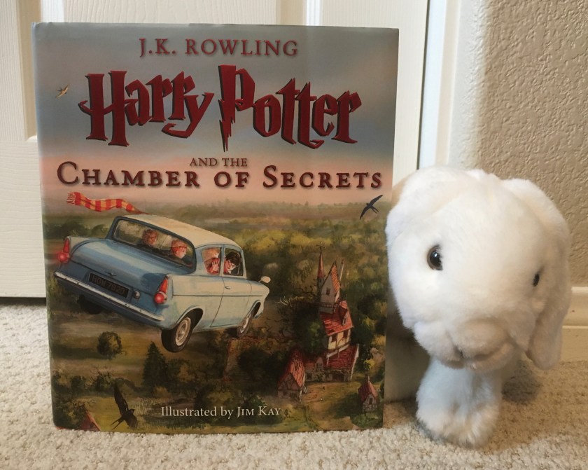 Marshmallow rates Harry Potter and the Chamber of Secrets written by J.K. Rowling and illustrated by Jim Kay 100%. 
