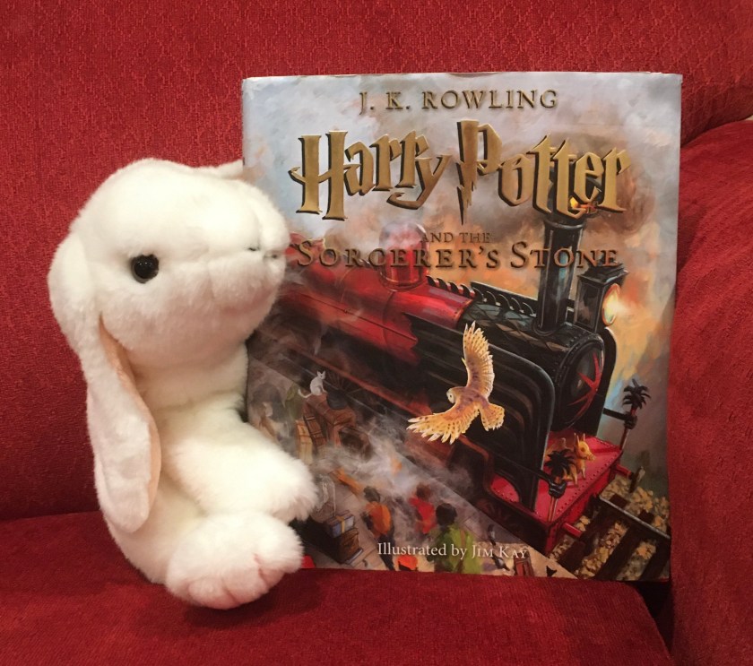 Marshmallow reviews Harry Potter and the Sorcerer’s Stone, written by J.K. Rowling and illustrated by Jim Kay.