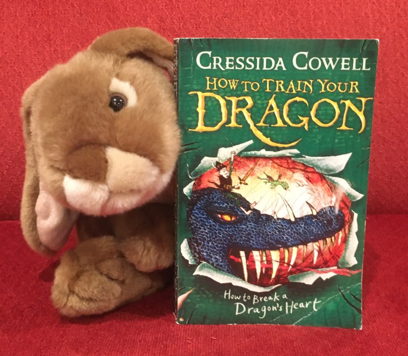 Caramel reviews How To Break A Dragon’s Heart (Book #8 of How to Train Your Dragon Series) by Cressida Cowell.