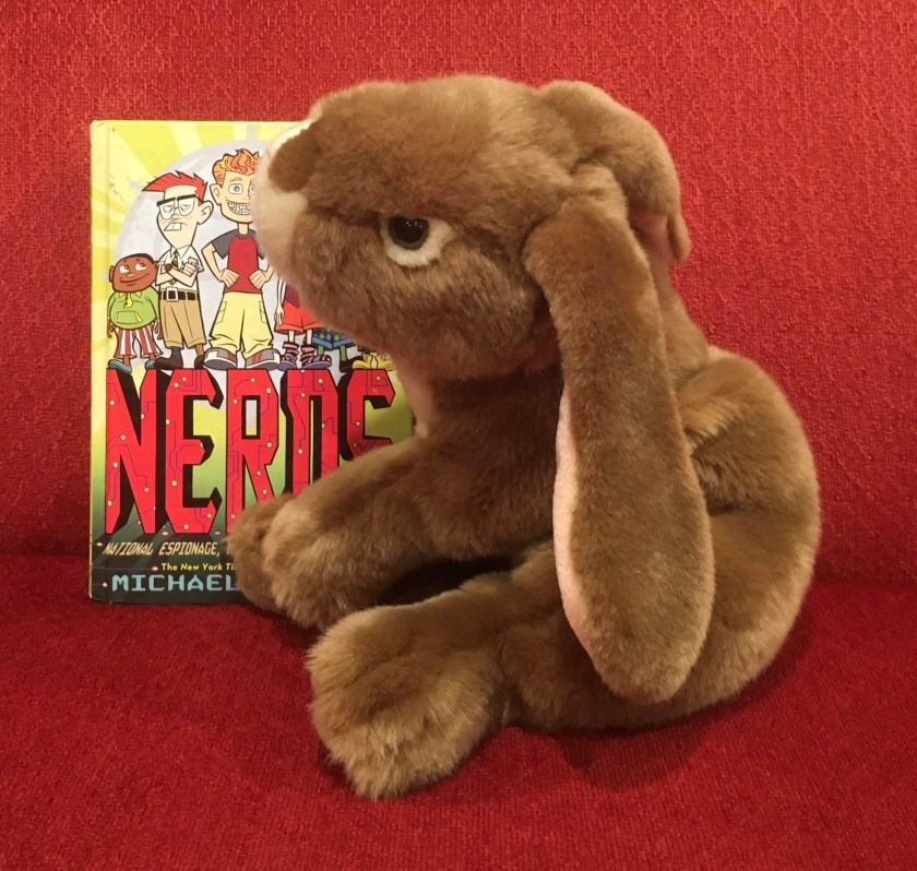 Caramel enjoyed reading N.E.R.D.S.: National Espionage, Rescue, and Defense Society, by Michael Buckley, and is looking forward to reading the next book in the series.
