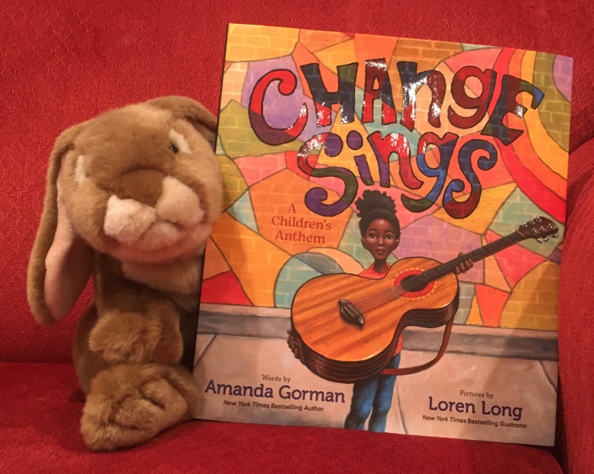Caramel reviews Change Sings: A Children's Anthem, written by poet Amanda Gorman and illustrated by Loren Long.