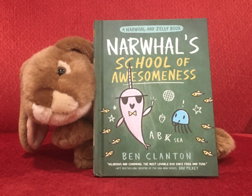 Caramel loved reading Narwhal's School of Awesomeness by Ben Clanton, and reconnecting with old friends Narwhal and Jelly.