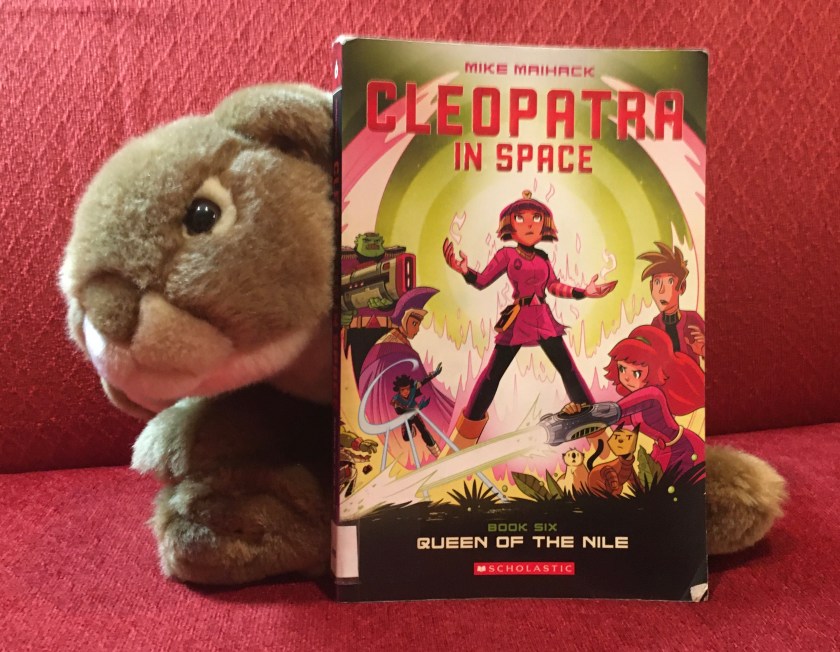 Caramel enjoyed reading Cleopatra in Space: Queen of the Nile by Mike Maihack and will miss the characters from the series. 