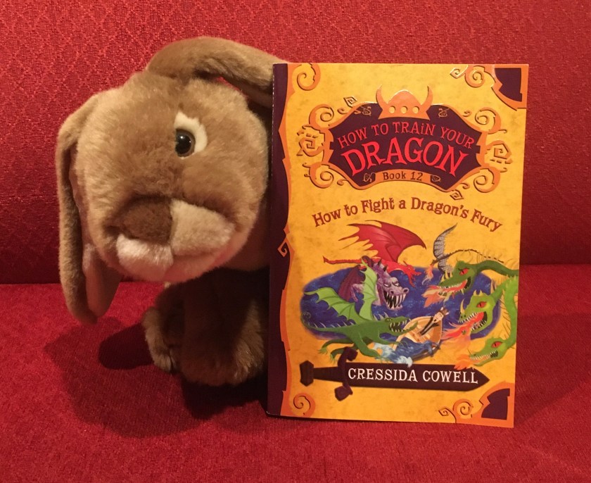 Caramel liked reading and talking about How to Fight a Dragon's Fury (Book #12 of How to Train Your Dragon Series) by Cressida Cowell, though he is sad the series is over.