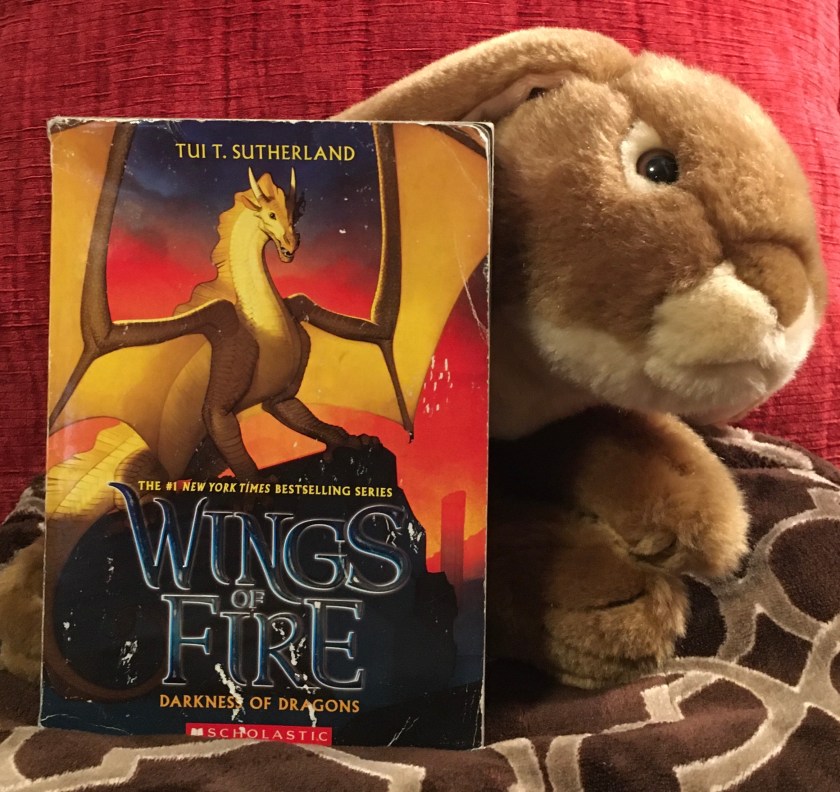 Caramel loved reading Darkness of Dragons (Book Ten of the Wings of Fire series) by Tui Sutherland and is ready to dive right back into the Lost Continent story arc. 