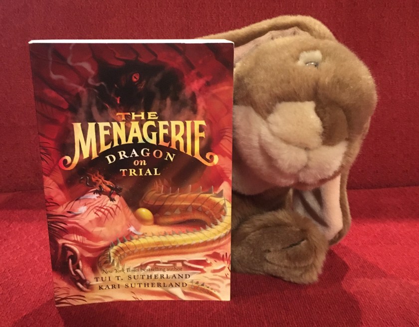 Caramel loved reading The Menagerie: Dragon on Trial by Tui Sutherland and Kari Sutherland, and he cannot wait to get started on the third and last book of the series. Stay tuned!