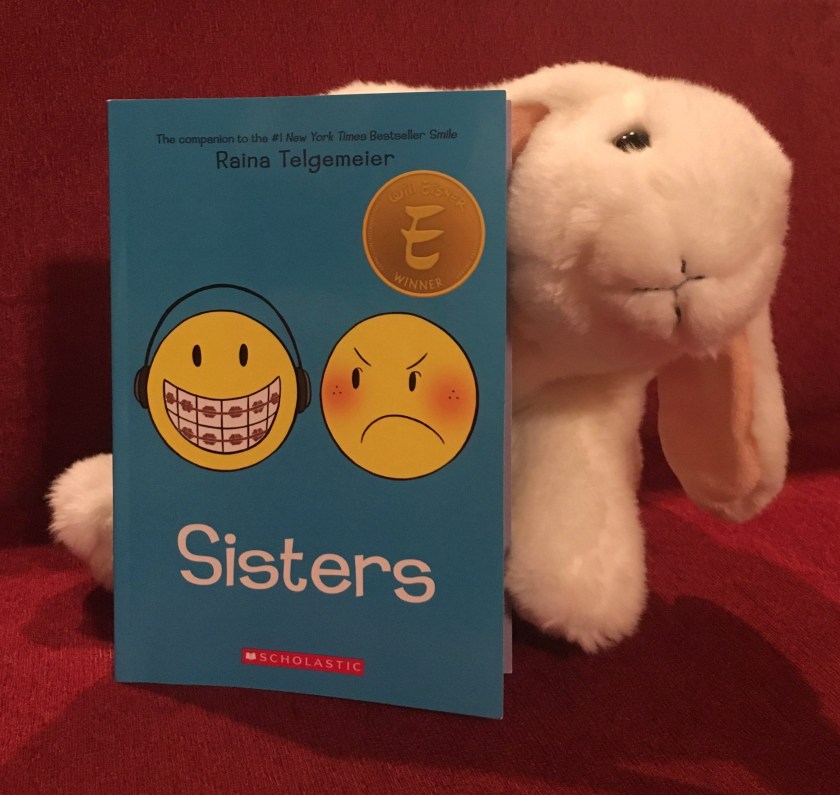 Marshmallow reviews Sisters by Raina Telgemeier.