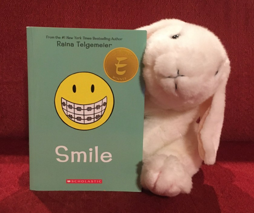 Marshmallow reviews Smile by Raina Telgemeier. 
