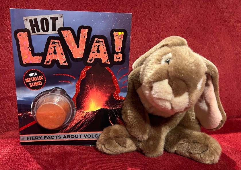 Caramel reviews Hot Lava! Fiery Facts About Volcanoes by Alice Fewery.