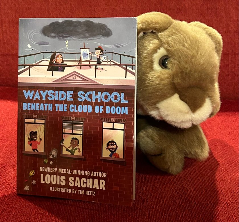 Caramel enjoyed reading Wayside School Beneath the Cloud of Doom by Louis Sachar and hopes that there will eventually be more adventures about this wacky school in the near future.