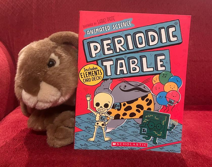 Caramel loved reading Animated Science: Periodic Table, illustrated by Shiho Pate and written by John Farndon and recommends it to all curious little bunnies looking to learn more about the world around us.  