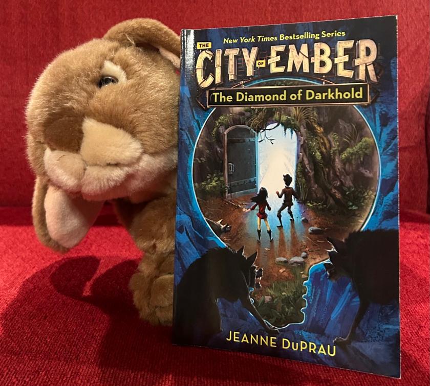 Caramel enjoyed reading The Diamond of Darkhold by Jeanne DuPrau and recommends it to all the bunnies who enjoyed the first two books in the series. 