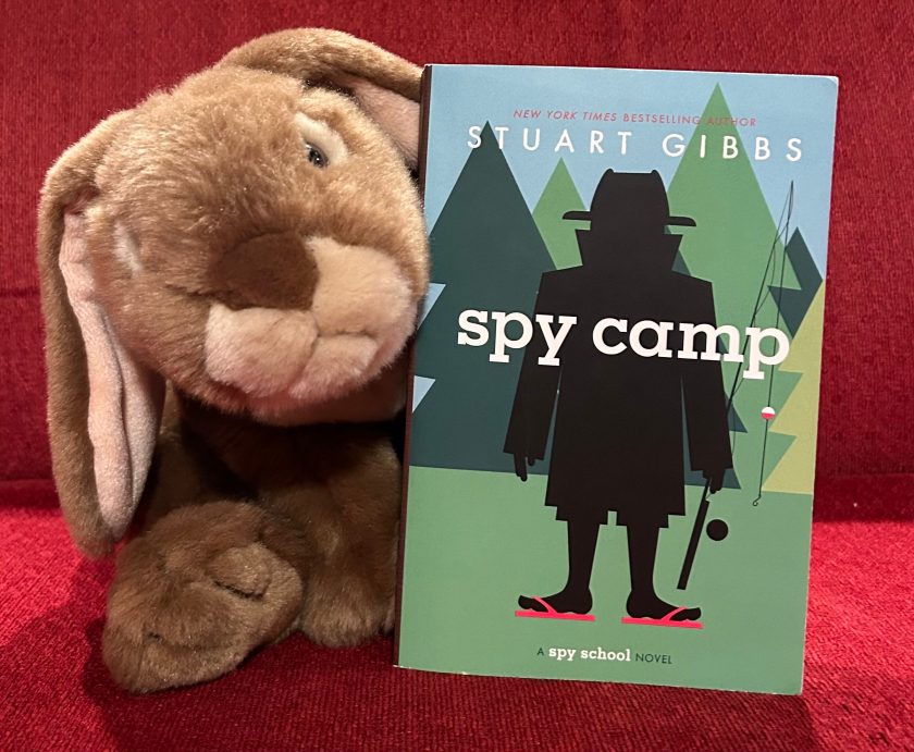 Caramel loved reading Spy Camp by Stuart Gibbs and is (almost) ready for book three! (He says he will first check out the graphic novel version of book two.)