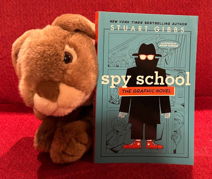 Caramel loved reading Spy School: The Graphic Novel, written by Stuart Gibbs and illustrated by Anjan Sarkar, and is eager to read more books from this fun and exciting series. 