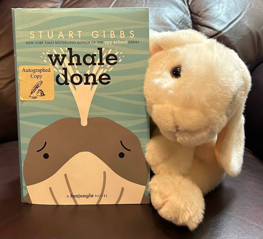 Marshmallow rates Whale Done by Stuart Gibbs 100%.