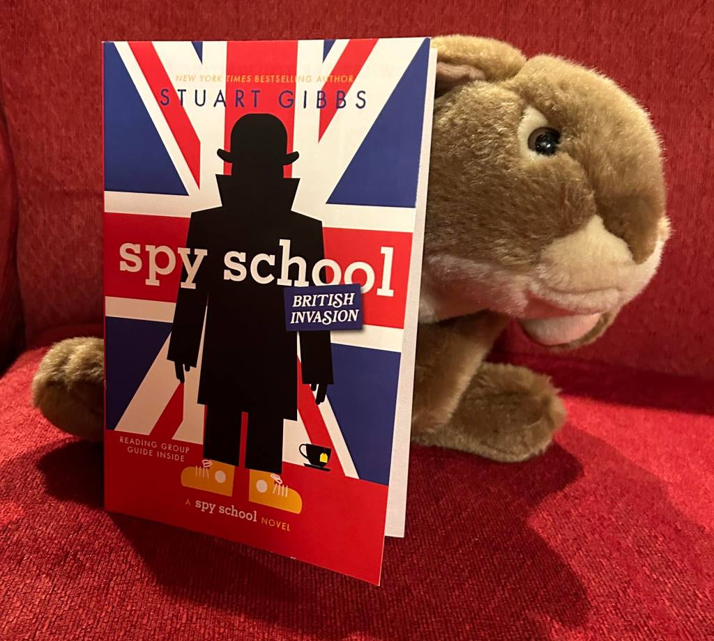 Some of Caramel's favorite Spy School books. 