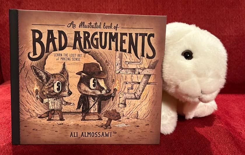 Marshmallow rates An Illustrated Book of Bad Arguments, written by Ali Almossawi and illustrated by Alejandro Giraldo, 100%.