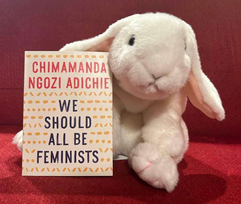 Marshmallow rates We Should All Be Feminists by Chimamanda Ngozi Adichie 100%.