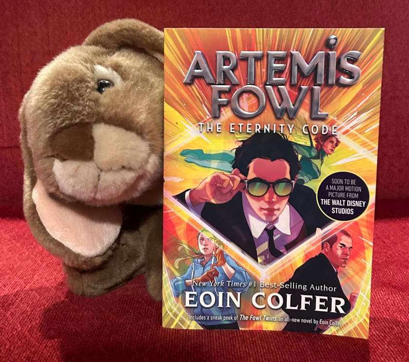 Caramel enjoyed reading Artemis Fowl: The Eternity Code by Eoin Colfer and is ready to read Book Four. 
