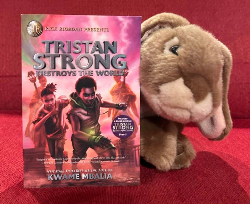 Caramel enjoyed reading Tristan Strong Destroys the World by Kwame Mbalia and is curious about what Tristan will do next. 